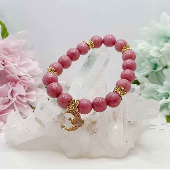 Nature Rhodonite Bracelet - Picture 1 of 6